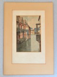 Webb-Jones &quot;The weavers Canterbury&quot; acuarela, Peisaje, Altul