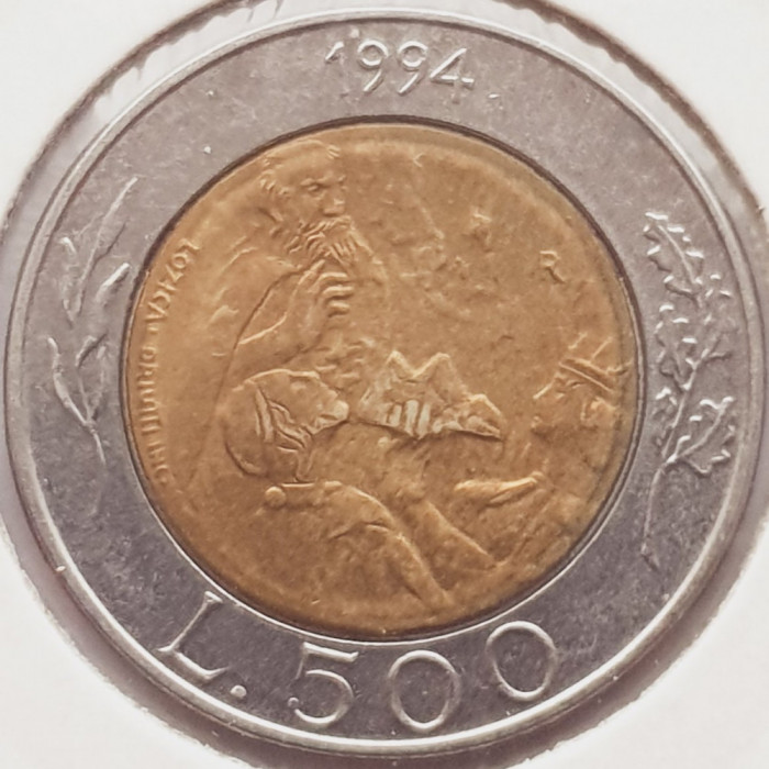 2639 San Marino 500 lire 1994 Donna Felicissima Marinus of Dalmatia km 314