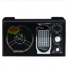 Radio portabil boxa, 12 benzi FM/MW/SW1-9, mufa Jack 3.5 mm, Leotec foto