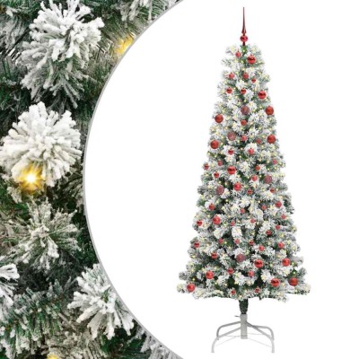 vidaXL Brad de Crăciun artificial cu ramuri articulare 210 cm PVC 3395604 foto