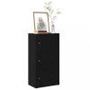 VidaXL Bibliotecă Stejar negru 40x24x77 cm Lemn prelucrat 860365