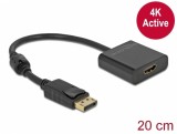 Adaptor Displayport la HDMI T-M 1.2 4K Activ Negru, Delock 63585