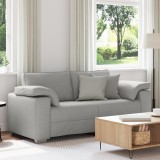 vidaXL Canapea Loveseat - Gri Cloud, 140 cm material textil