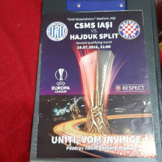 program CSMS IASI - Hajduk Splt