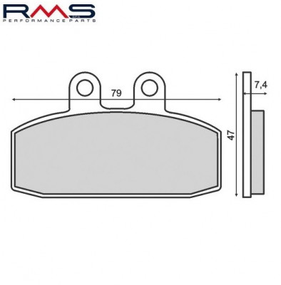 Set placute frana &amp;ndash; Aprilia Tuareg &amp;ndash; Scarabeo &amp;ndash; Sport City &amp;ndash; Leonardo 50-500cc &amp;ndash; Honda Bali &amp;ndash; MTX &amp;ndash; NSR 50-200cc (RMS) foto