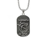 Lant cu Pandantiv zodia Sagetator otel inoxidabil dog tag Personal Style 00A259