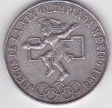 Mexic 25 Pesos 1968 comemorativa Jocurile olimpice de vara