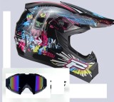 Casca Moto Atv Cross Enduro Downhill + Ochelari marimi disponibile M si L