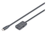 Repeater USB 3.2 Gen 1 DIGITUS DA-73108 cu Amplificator 5m 5Gbps Negru