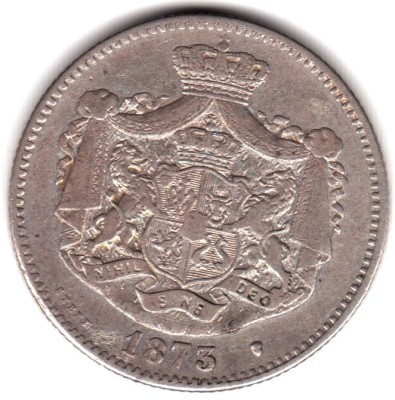 * Moneda 2 lei 1873 foto