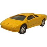 Masinuta die cast 7.5 cm, scara 1:60, lamborghini galben