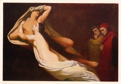 AMS - ILUSTRATA/VEDERE SCHEFFER - PAOLO E FRANCESCA, NECIRCULATA foto