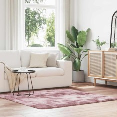 vidaXL Covor shaggy cu pom &icirc;nalt, NAVARRA, roz praf, 160x160 cm