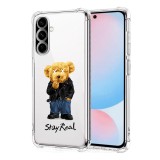 Husa antisoc pentru samsung galaxy a56, airbag pro, clear, stay real