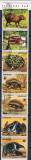 Paraguay 1985 fauna MI 3851-3857 stampilat w62, Nestampilat