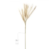 Crenguță Decorativă LED, Model Pampas, 27 Beciuri LED, 9 Ramuri Mici, Ecru, 90 cm