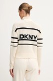 Dkny cardigan culoarea bej, DP5R0756