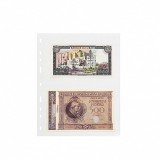 Set 50 folii SH252 cu 2 buzunare, PP, pentru bancnote