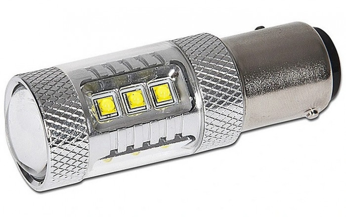 Led Auto Alb 80W BAY15D / P21/5W, 12V-24V Canbus Led CREE - BTLE1125C-BAY15D-AL 400825