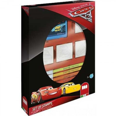 Set creativ 4 stampile si 7 carioci Cars 3 foto