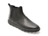 Ghete GEOX negre, U46GPB, din piele naturala