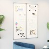 VidaXL Tablă magnetică pliabilă, alb, 80x100x1,7 cm, aluminiu 4005352