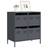 Gossi dulap, antracit, 68x39x73,5 cm, otel laminat la rece