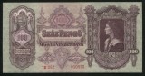 y901 UNGARIA BANCNOTA DE 100 PENGO 1930 * GUVERNUL SZALASI CIRCULATA XF