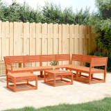 VidaXL Set mobilier pentru grădină 7 piese,maro ceruit, lemn masiv pin 3216927