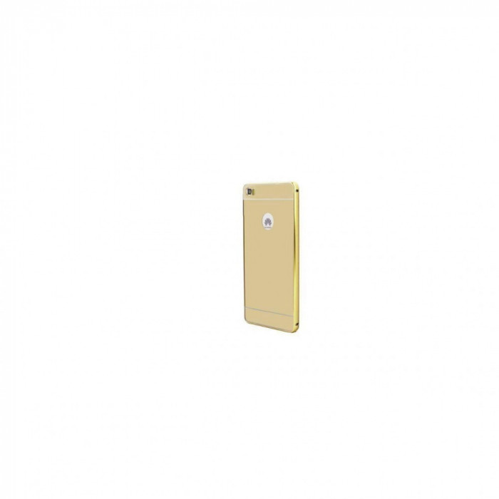 Husa Bumper Aluminiu Mirror Auriu Iberry Pentru Huawei Y6II 2nd