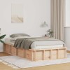 VidaXL Cadru de pat cu depozitare Lemn de pin masiv 210 x 118 x 30 cm