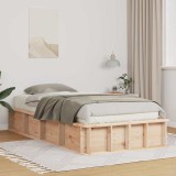 VidaXL Cadru de pat cu depozitare Lemn de pin masiv 210 x 118 x 30 cm