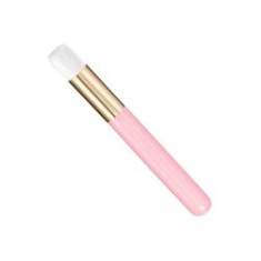 Pensulă curățare gene, plastic, roz/auriu, 10 cm