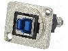 Conector {{Tip conector}}, colier (2 orificii), orificiu pentru &amp;amp;#351;urub conic, pt. montare pe panou, CLIFF - CP30206NM foto