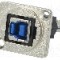 Conector {{Tip conector}}, colier (2 orificii), orificiu pentru &amp;#351;urub conic, pt. montare pe panou, CLIFF - CP30206NM