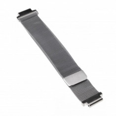 Armband edelstahl 20mm silber magnet loop pentru garmin forerunner 220 u.a., , foto