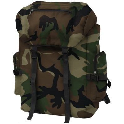 vidaXL Rucsac &amp;icirc;n stil militar, XXL, 65 L, camuflaj foto