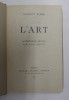 L &#039; ART par AUGUSTE RODIN , entretiens reunis par PAUL GSELL , 1924