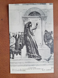 Carte postala, LHistoire, reproducere Pantheon de la Guerre - 1918
