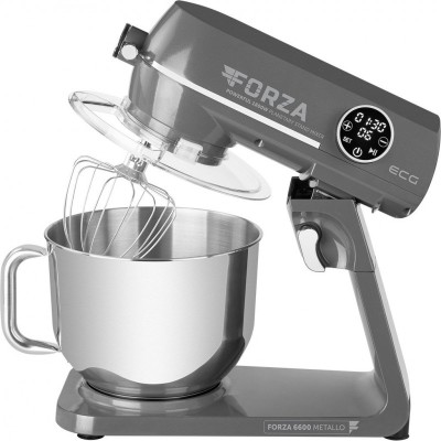 Robot de bucatarie ECG FORZA 6600 Metallo Scuro, 1800 W, 6,5 litri, LCD, sistem de amestecare planetar foto