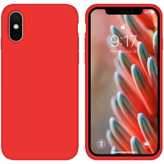Husa Liquid soft touch compatibila cu Apple IPhone Xr, Red - ALC&reg;