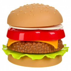 Hamburger de jucarie, 7 piese, 7.5&amp;amp;#215;6 cm foto