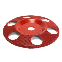 Disc sculptura in lemn Saburr &Oslash; 180 mm Plat Mediu cu gauri