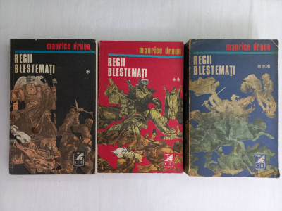 MAURICE DRUON - REGII BLESTEMATI, VOL. I + VOL. II + VOL. III, 3 VOLUME foto