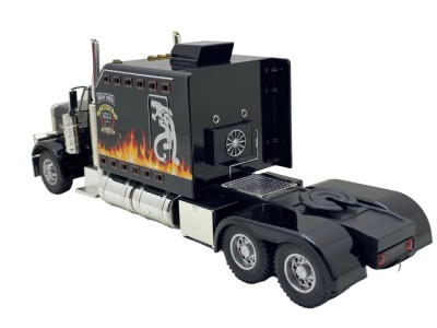 Macheta cap tir American negru 1:24 sunete, lumini, deschide usile, resort foto