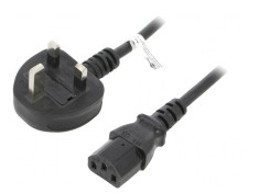 Cablu Alimentare BS 1363 la IEC C14 1.8m Negru 5A 250V