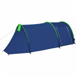 Cort de camping, 4 persoane, bleumarin/verde GartenMobel Dekor, vidaXL