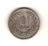 SV * Turcia 1 LIRA 1947 * ARGINT * VF (+)