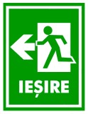 Semn pentru iesire cu directia stanga