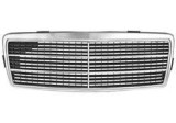 Grila radiator Mercedes Clasa C (W202), 03.1993-03.2001, crom/negru, 2028800083, 500205-0, Rapid